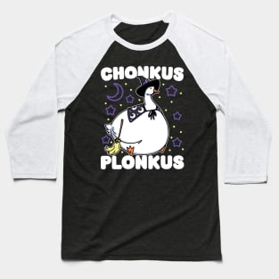 Chonkus Plonkus - Funny Cute Witch Goose Honkus Ponkus Parody Design - Ideal for Fun Halloween Costume Party, Gift, Kids and Adults Baseball T-Shirt